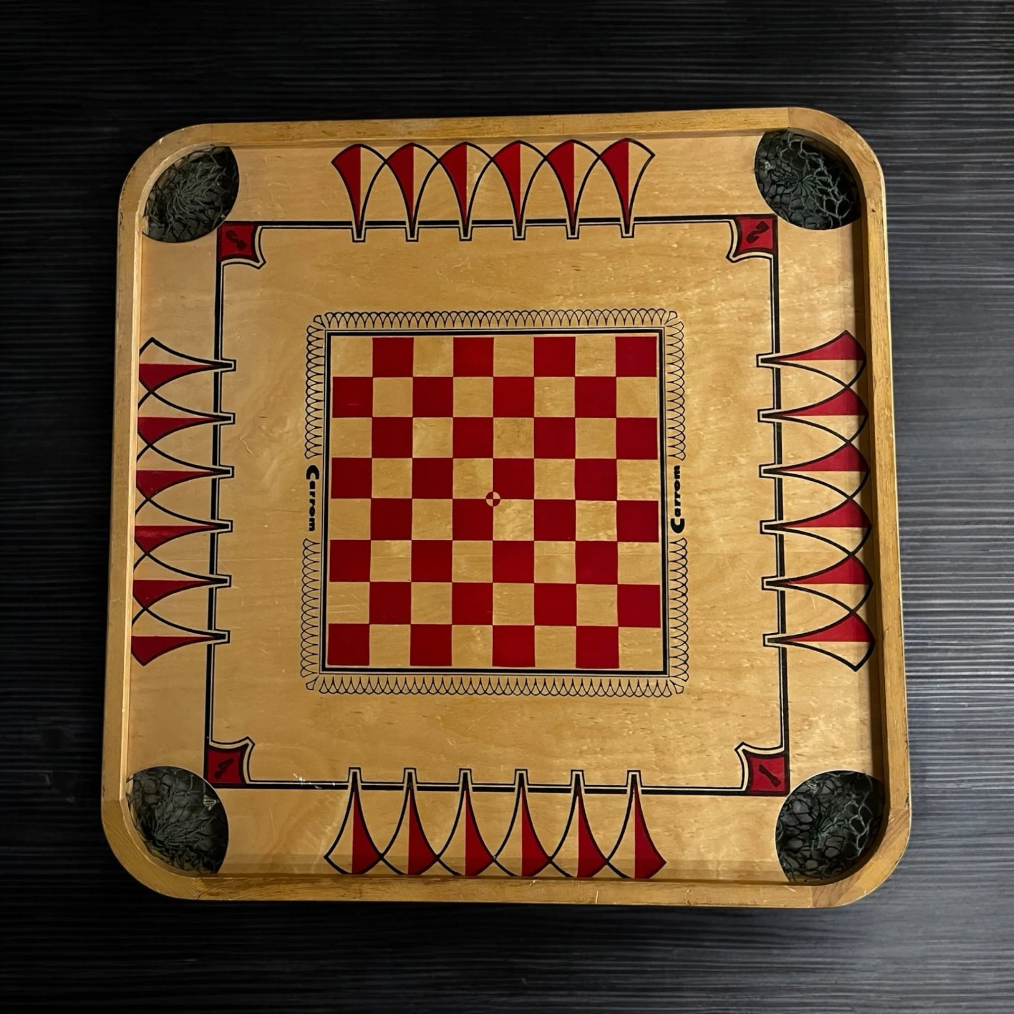 木製Carrom Board キャロンボード Amazon.co.jp: Deluxe Wooden Large Size Carrom Table Game Set